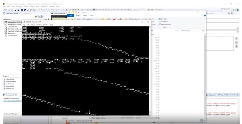 Printing debug data to the console for testing your embedded Linux GUI