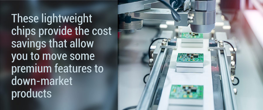 lightweight chips provide the cost savings