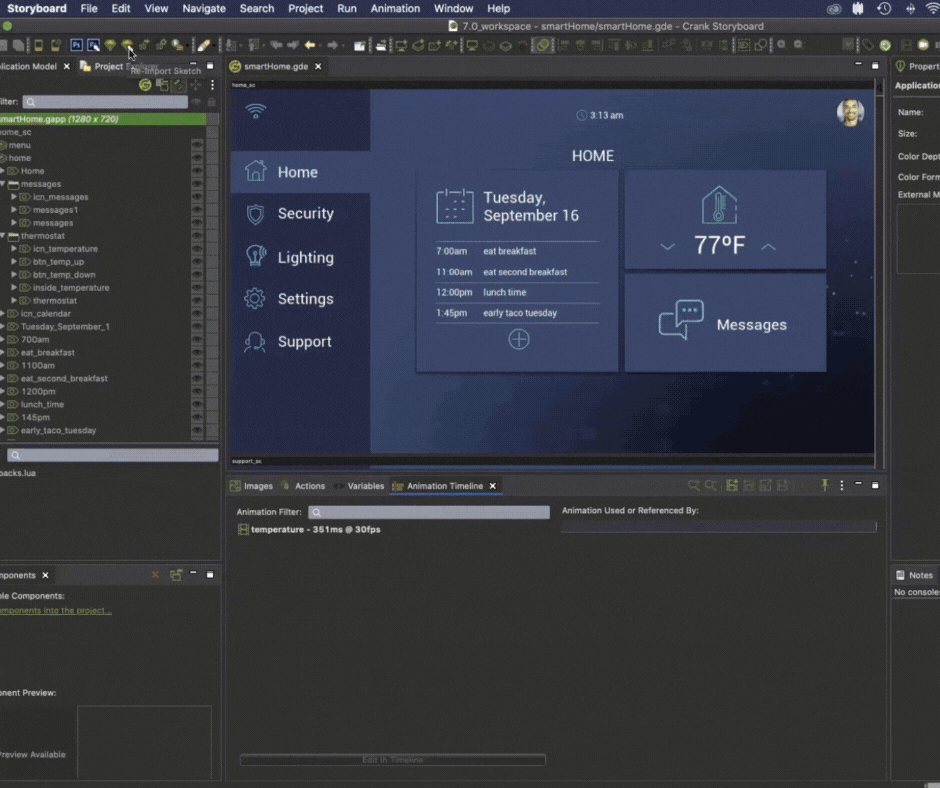 Animation of Sketch Re-import function in Storyboard