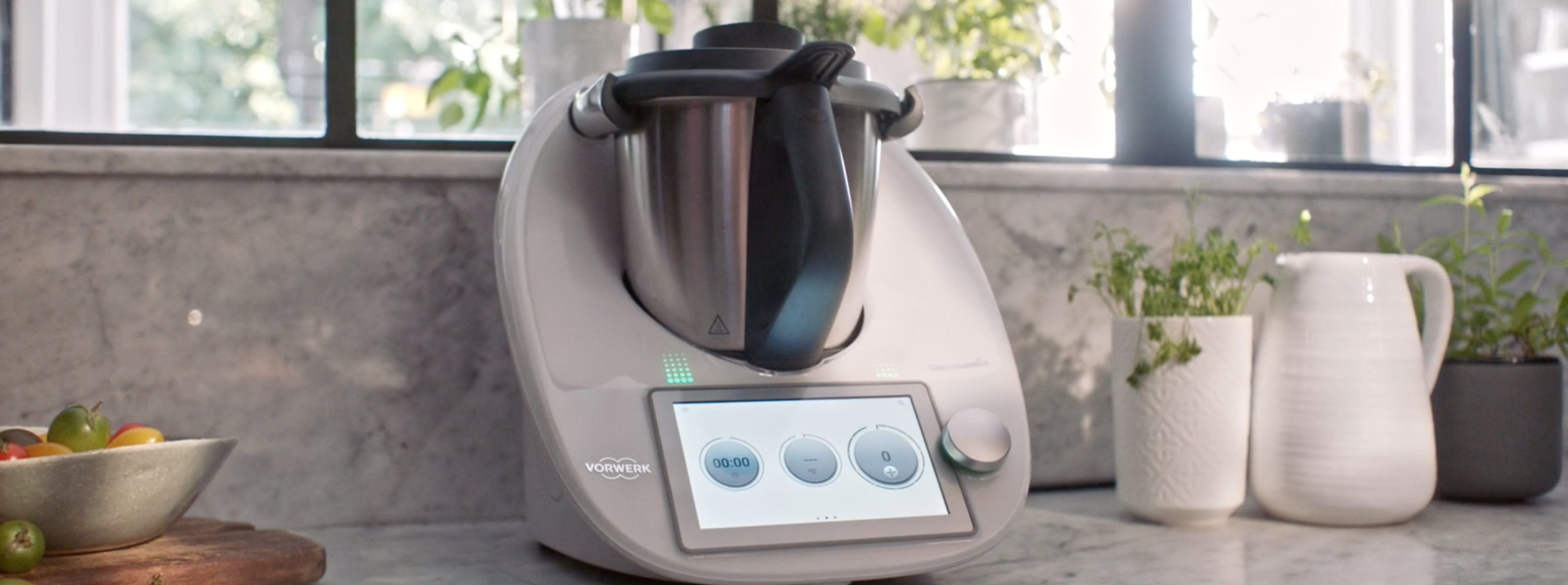 Vorwerk Thermomix TM6 appliance on a kitchen counter